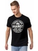 Lonsdale T-Shirt "Against Racism" in Schwarz