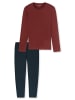 Schiesser Schlafanzug Casual Essentials in Burgund