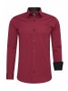 Rusty Neal Business Hemd Slim Fit Premium Cotton-Stretch in Bordo