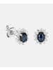 Diamant L'éternel Ohrringe aus 375 Weißgold mit Diamant mit Saphir