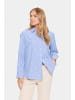 SAINT TROPEZ Langarm - Hemd JunoSZ Lockere Passform in Nautical Blue