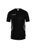 uhlsport  Trainings-T-Shirt Equipe 29 in schwarz/weiß/steingrau