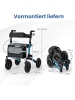 COSTWAY Rollator mit Luftbereifung in Blau