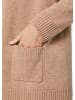 GOLDNER Kurzgröße:  Langarm Cardigan aus Merino in beige / melange