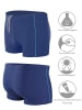 Aquarti Aquarti Herren Badehose Kurz mit Kontrastpaspel in blau Modell 1