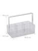 relaxdays 2 x Organizer in Transparent