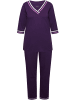 Ulla Popken Pyjama in aubergine