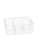 relaxdays Teebox in Transparent - (B)21,5x (H)9 x (T)14,5 cm