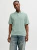 Jack & Jones Gestricktes Polo in Granite Green