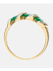 Diamant L'éternel Eternity-Ring aus 375 Gelbgold mit Diamant mit Smaragd