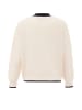 faina Women Cardigan in Wollweiss Schwarz