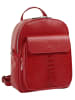 Cluty Rucksack echt Leder in rot