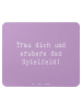 Mr. & Mrs. Panda Mauspad Spruch Neue Sportart Mut mit Spruch in Lavendeltraum