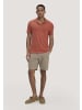Hessnatur Hessnatur Jersey Polo Relaxed aus Leinen und Bio-Baumwolle in terrakotta
