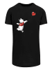 F4NT4STIC Long Cut T-Shirt Winnie Puuh Winnie & Balloon' in schwarz