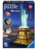 Ravensburger 3D Puzzle Freiheitsstatue bei Nacht 12596 - New York als Night Edition mit LED