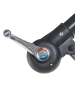 Beliani Ampelschirm RAVENNA in Grau/Schwarz - (W) 300 x (H) 240 x (L) 300 cm