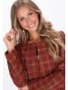 IZIA Coat in orange multicolor