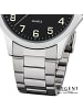 Regent Armbanduhr-Analog silber mittel (ca. 39mm) Regent Metallarmband