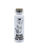 Mr. & Mrs. Panda Trinkflasche Pinguin Bester Student der Welt mi... in Weiß