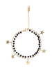 myMo ROCKS Women Bracelet With Barrel Clasp in Gold Black