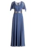 Vera Mont Abendkleid mit Stickerei in Tansanit Blue