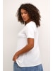 KAFFE curve T-shirt KCjena A-shape in Chalk