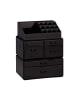 relaxdays Makeup Organizer in Schwarz