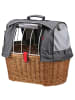 KLICKfix Doggy Basket Plus 40 - Hundefahrradkorb (Korbklip) 52 cm (brown/grey) in brown/grey