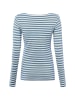 Marc O'Polo Langarmshirt in blau weiß