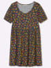 sheego Jersey-Kleid in tiefblau-ozean-bedruckt