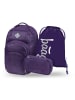 BAAGL 3-tlg. Set: Schulrucksack Coolmate in Blau Plum