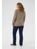 KAFFE curve Strickpullover KClinia Regular fit in Morel Melange W. Silver Lurex