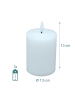 relaxdays 4 x LED Kerzen in Weiß - (H)13 x Ø 7,5 cm
