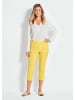 GOLDNER 7/8-Bengalinhose Schlupfhose LOUISA mit Steppnähten in gelb