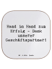 Mr. & Mrs. Panda Tassenuntersetzer Spruch Erfolg Geschäftspartne... in Weiß