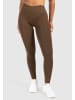 SMILODOX Kompression Leggings Pemmy in Braun
