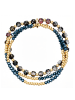 Lulu & Jane Armband aus Metall-Legierung mit Glas in gelbgold