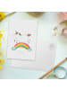Mr. & Mrs. Panda Wanddeko Einhorn Regenbogen ohne Spruch in Weiß