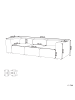 Beliani Modulsofa FALSTERBO in Weiß - (W) 278 x (H) 70 x (L) 105 cm