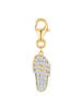 Glanzstücke München Charm Sandale Sterling Silber Zirkonia in gelbgold
