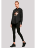 F4NT4STIC Oversized Hoodie Weihnachten Hippie Santa And Reindeer in schwarz