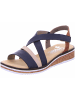 rieker Keilsandalette in blau