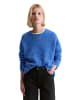 Marc O'Polo DENIM Bouclé-Pullover oversize in Pale Cobalt