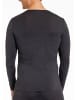 Haasis Bodywear Shirt 1/1 Arm Rundhals in stahlgrau