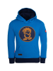 Trollkids Hoodie Pullover mit Kapuze "Troll" in Azurblau/Bronze