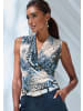 LASCANA Shirttop in blau bedruckt