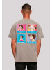 F4NT4STIC Oversize T-Shirt Heidi Logo Heroes of Childhood in Asphalt