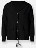 Heine Kapuzenstrickjacke in schwarz