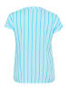 KAFFE curve Ärmellose Bluse KCsida in Atomizer /  Blue Atoll Stripe